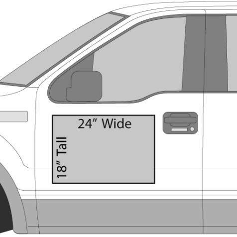 24in x 18in Car Magnets - 2 pack