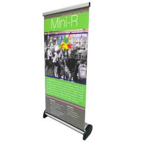 15.5" x 31.5" Desktop Banner Stand (Mini-R)