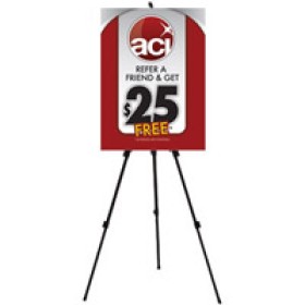 24 x 32 Display Sign with Easel